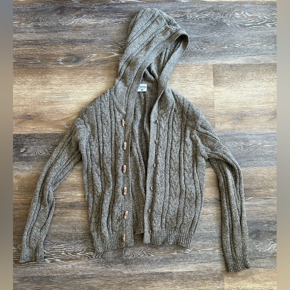 Columbia Women’s Cable Knit Hooded Cardigan
